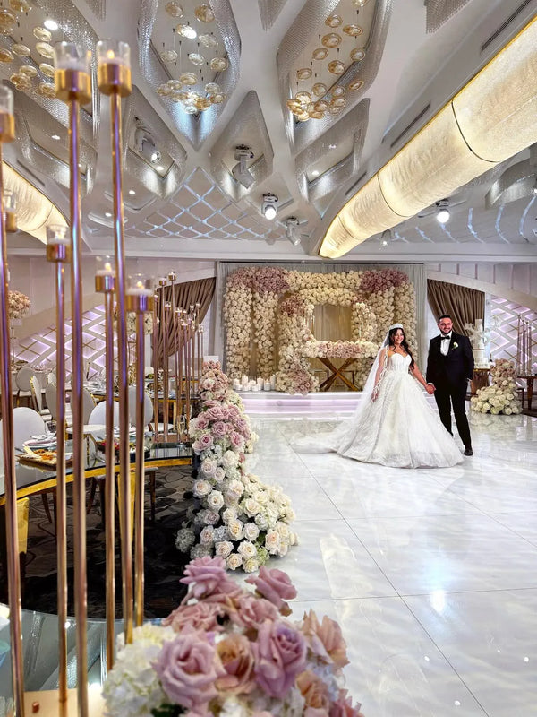 Newlywed portrait inside Avana Venue